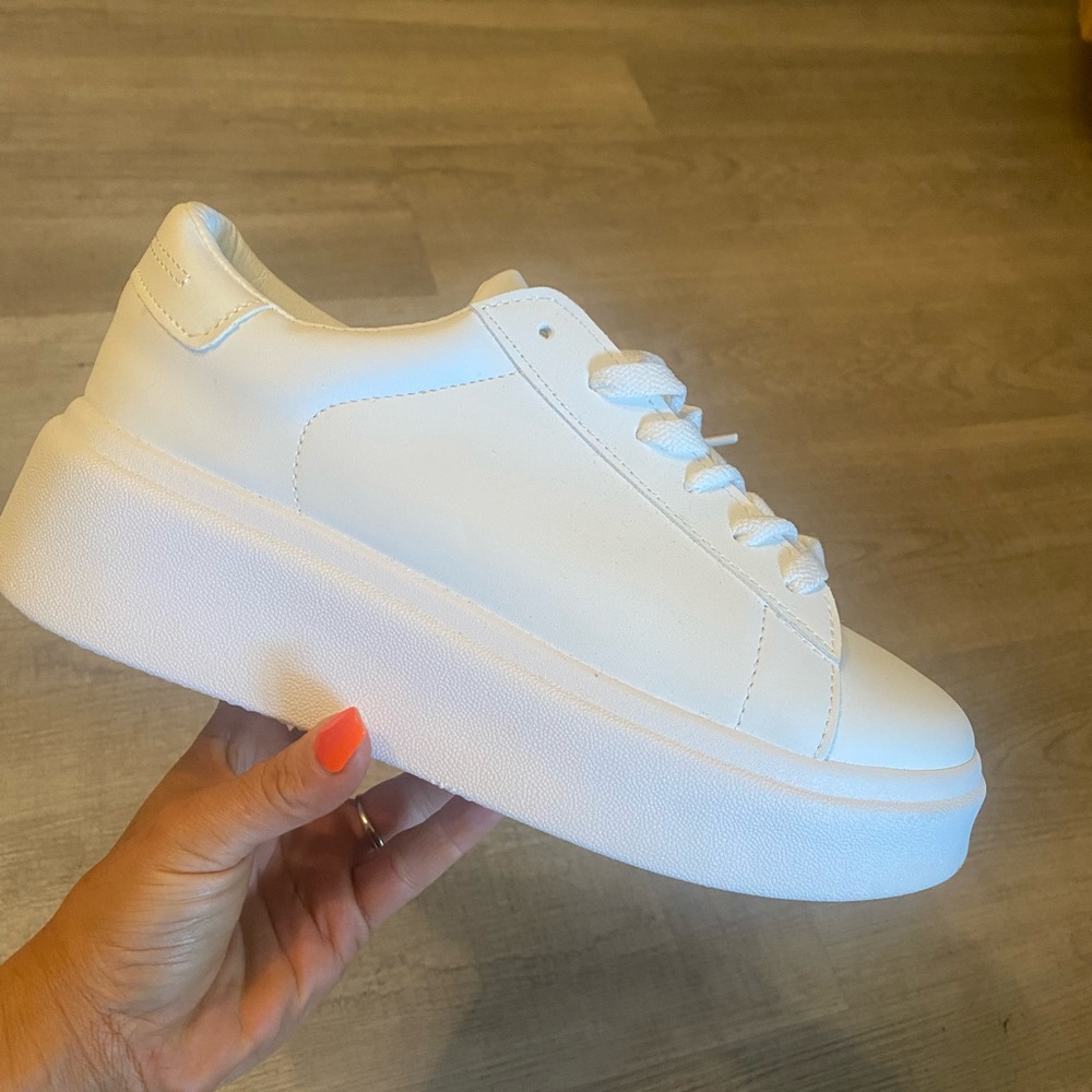 Brand new white platform sneakers